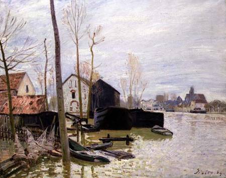 The Floods at Moret-sur-Loing von Alfred Sisley