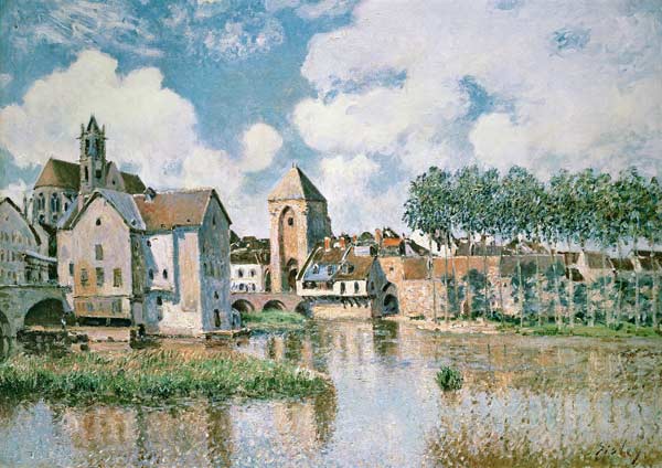 Moret-sur-Loing, the Porte de Bourgogne von Alfred Sisley