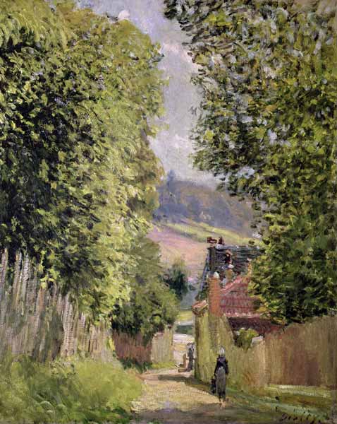 A Road in Louveciennes von Alfred Sisley