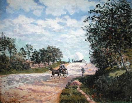 The Road to Nantes at Choisy le Roy von Alfred Sisley