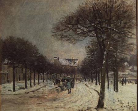The Road to Saint-Germain at Marly von Alfred Sisley