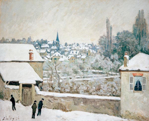 Sisley / Winter in Louveciennes / 1876 von Alfred Sisley
