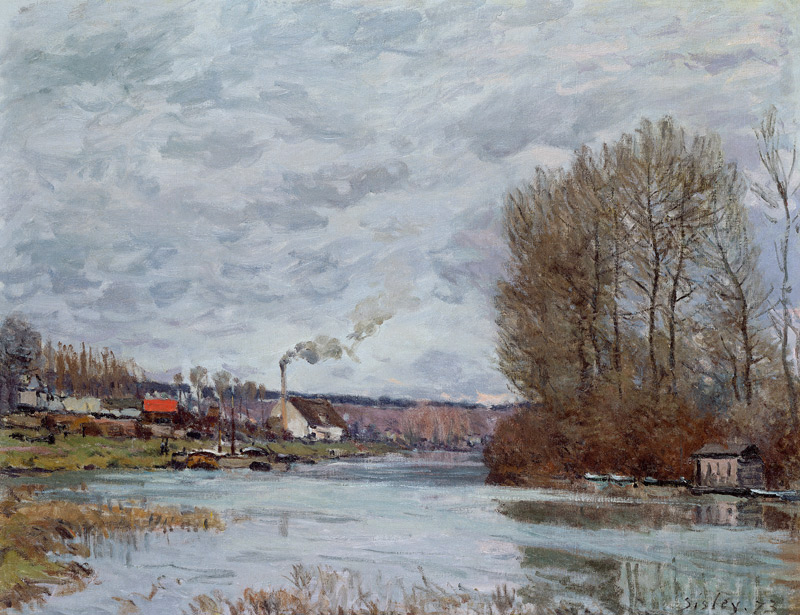 The Seine at Port Marly von Alfred Sisley