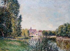 The Loing Canal and the Church at Moret 1886