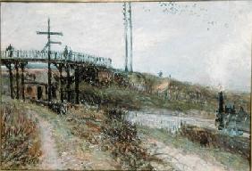 The Footbridge over the Railway at Sevres c.1879