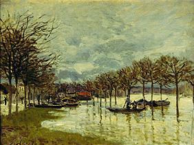 Überschwemmung an der Route de Saint-Germain 1876