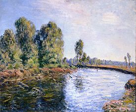 Am Ufer des Flusses Loing von Alfred Sisley
