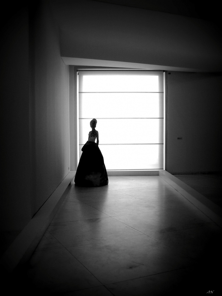 Die Dame in Schwarz von Alfredo Nogueira