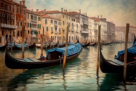 Gondels in Venetië 2023