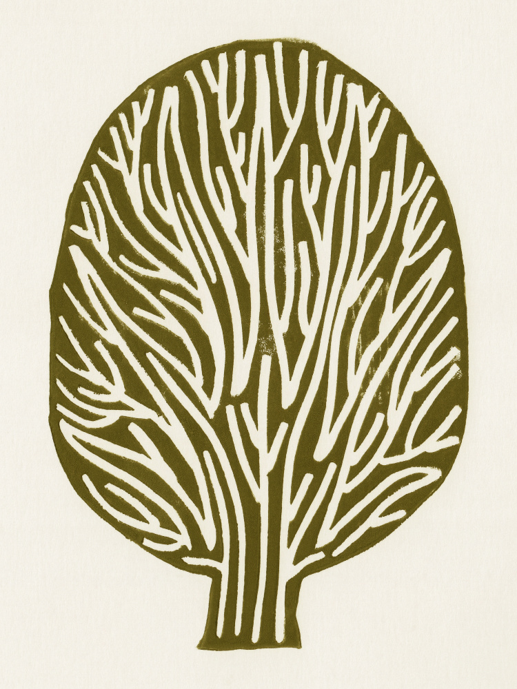 Linolschnittbaum von Alisa Galitsyna