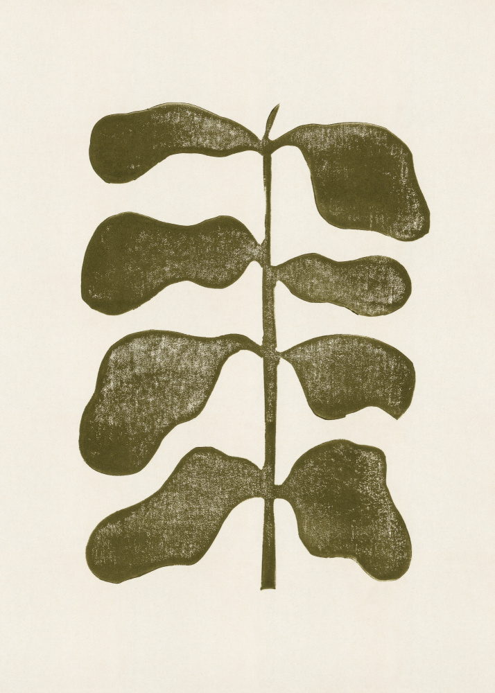 Linolschnittpflanze von Alisa Galitsyna