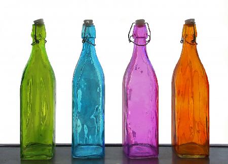 Farbige Flaschen