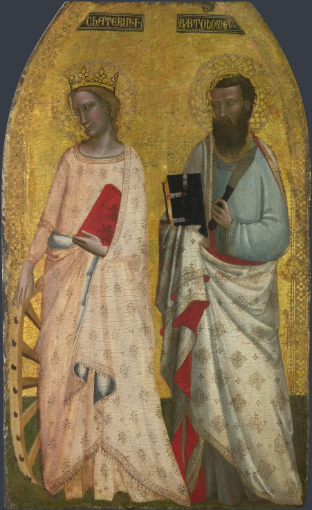 Heilige Katharina und Bartholomäus von Allegretto Nuzi