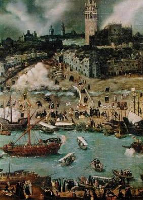 The Port of Seville in 1498  (detail)