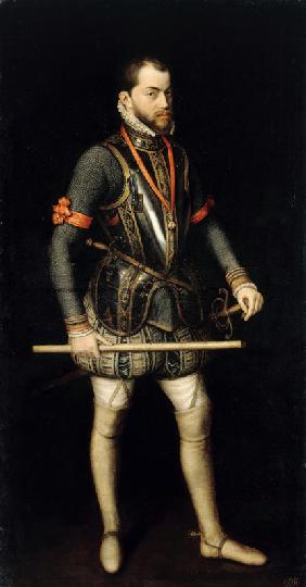 Porträt von König Philipp II. von Spanien und Portugal (1527-1598)