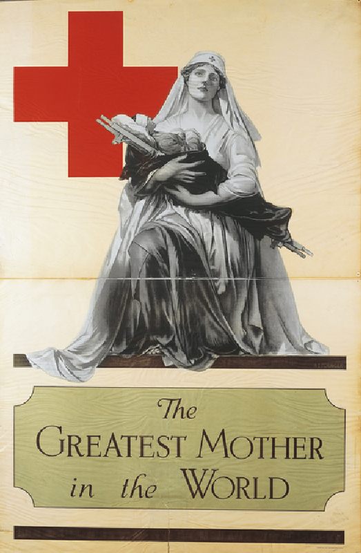 Die größte Mutter der Welt - Plakat des Roten Kreuzes aus dem 1. Weltkrieg von Alonzo Earl Foringer