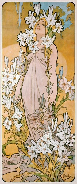 Die Lilie von Alphonse Mucha