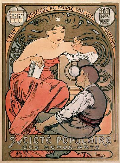 Plakat für Societe Populaire des Beaux Arts 1897