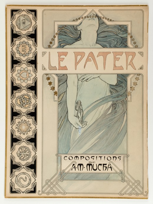Titelbild für die illustrierte Edition Le Pater von Alphonse Mucha