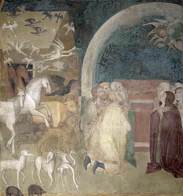 Leaving the Ark, 1356-67 (fresco) von also Manfredi de Battilori Bartolo di Fredi