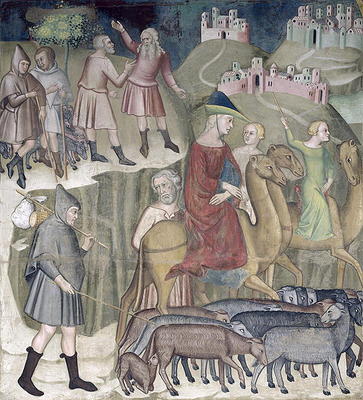 The Separation of Abraham and Lot, 1356-67 (fresco) von also Manfredi de Battilori Bartolo di Fredi