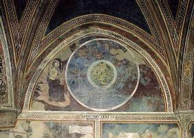 The Creation of the World, 1356-67 (fresco) 04th-
