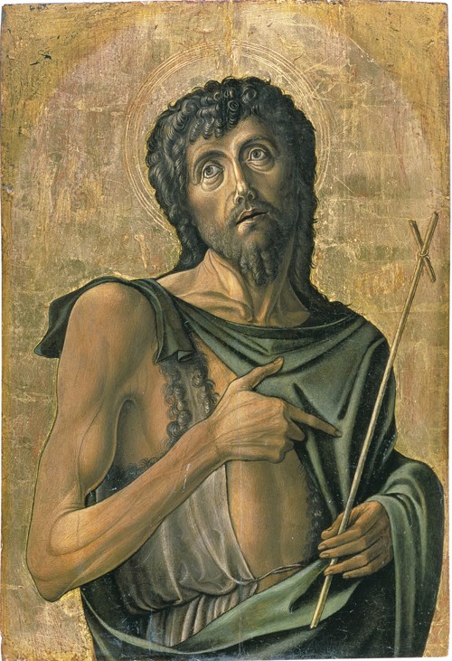 Der Heilige Johannes der Täufer von Alvise Vivarini