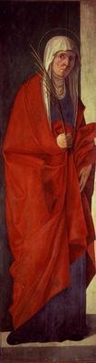 Female Martyr, c.1485-90 (tempera on panel) 17th
