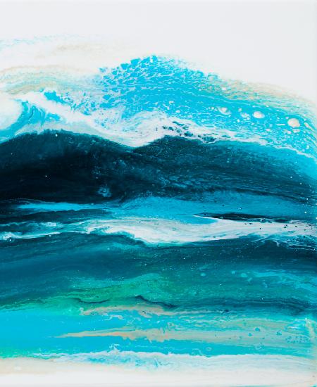 Blaugrüne Welle 1