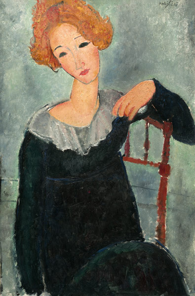 Rothaarige Frau von Amedeo Modigliani