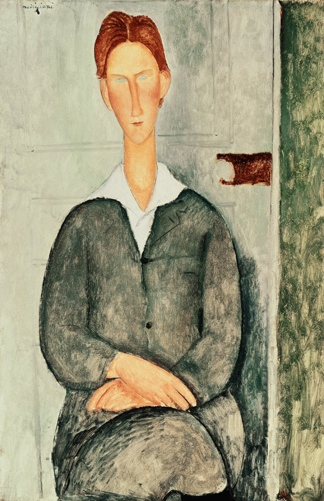 Young boy with red hair von Amedeo Modigliani