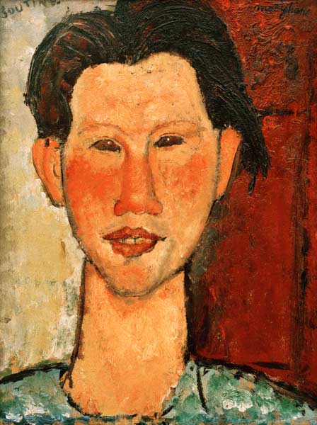 Chaim Soutine 1915/ painting/ Modigliani von Amedeo Modigliani