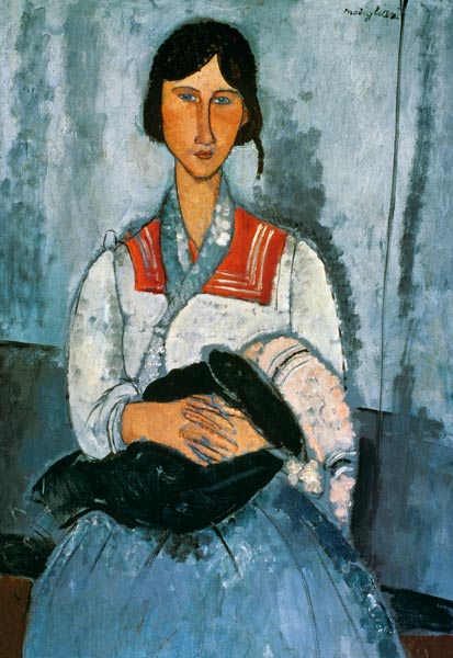 Gypsy Woman with a Baby von Amedeo Modigliani