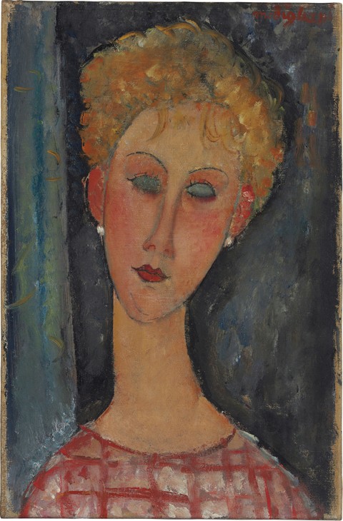 La blonde aux boucles d'oreille von Amedeo Modigliani