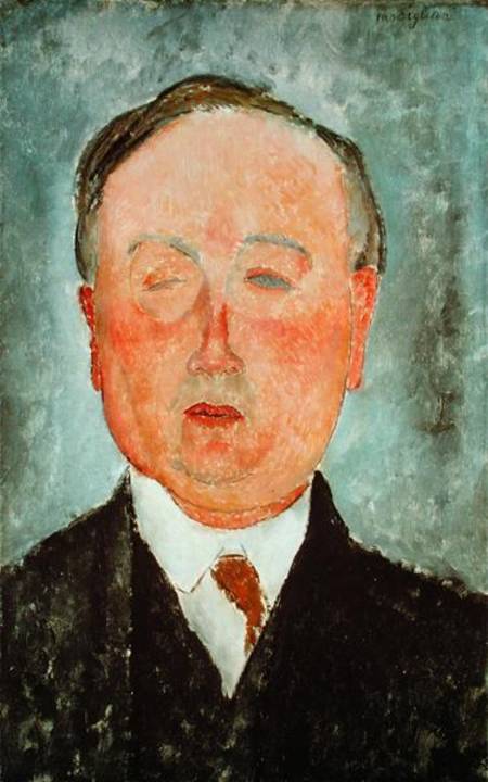 The Man with the Monocle, said to be Bidou von Amedeo Modigliani