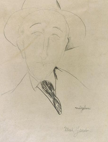 A.Modigliani, Portrait de Max Jacob,1915 von Amedeo Modigliani
