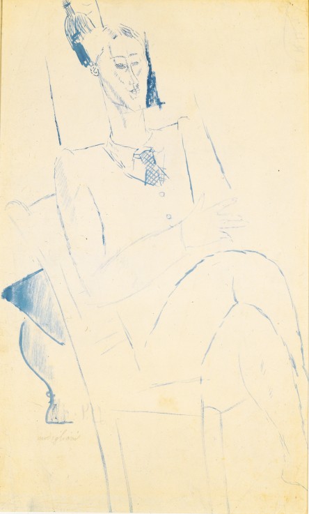Porträt von Jean Cocteau von Amedeo Modigliani