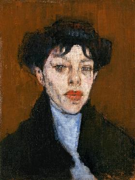 Woman with a Blue Scarf c.1912