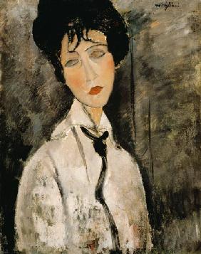 Woman portrait with tie