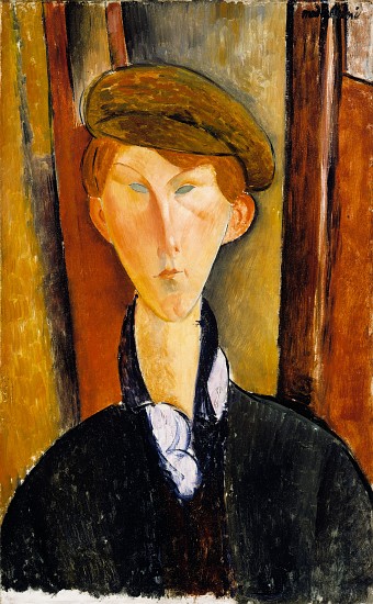 Young man with cap von Amedeo Modigliani
