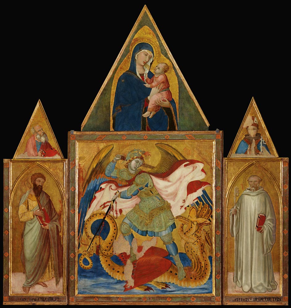 Polyptychon der Badia a Rofeno von Ambrogio Lorenzetti