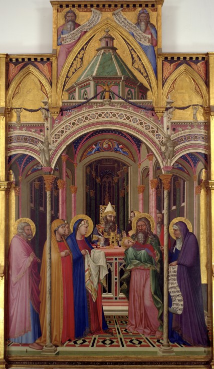 Die Darbringung Christi im Tempel von Ambrogio Lorenzetti