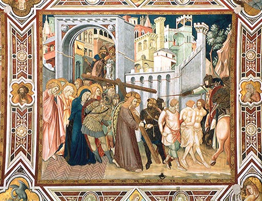 Die Kreuztragung von Ambrogio Lorenzetti