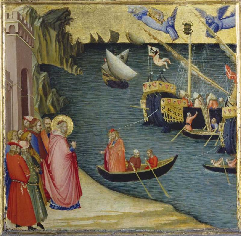 Die Legende des hl. Nikolaus. von Ambrogio Lorenzetti