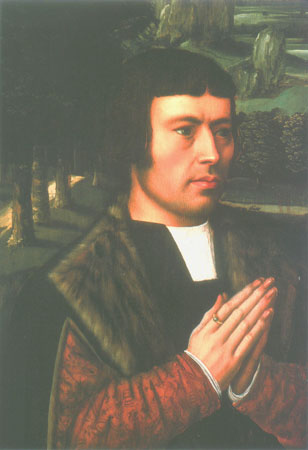 Bildnis eines Mannes im Gebet von Ambrosius Benson
