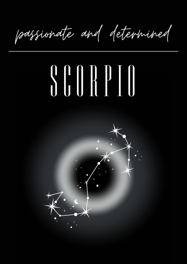 Skorpion Sternzeichen Druckkunst von Amélie