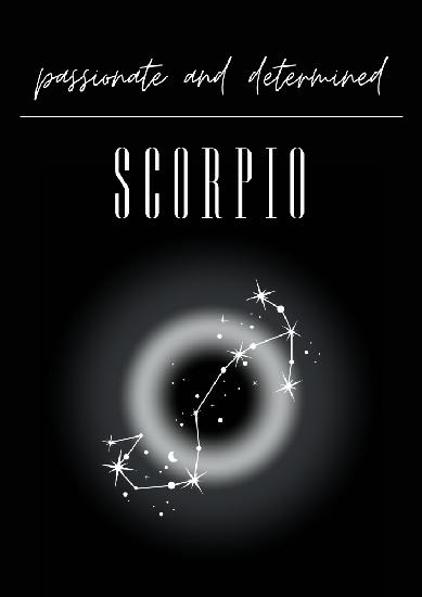 Skorpion Sternzeichen Druckkunst