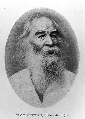 Walt Whitman, photographed in 1889