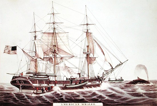 American Whaler; engraved by Nathaniel Currier (1813-88) von American School