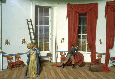 Dolley Madison removes paintings from White house 1812 von American School